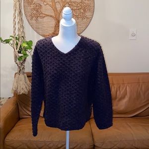 J.Jill Plum Popcorn Sweater